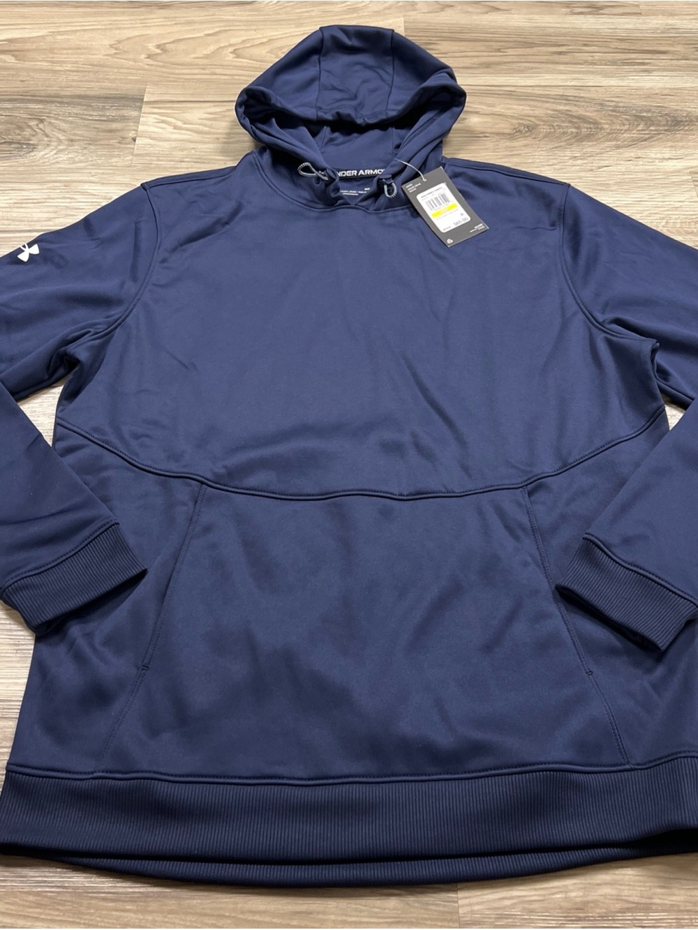 Under Armour Storm Fleece Hoodie Midnight Navy/White Armour Men’s Medium $65 NWT